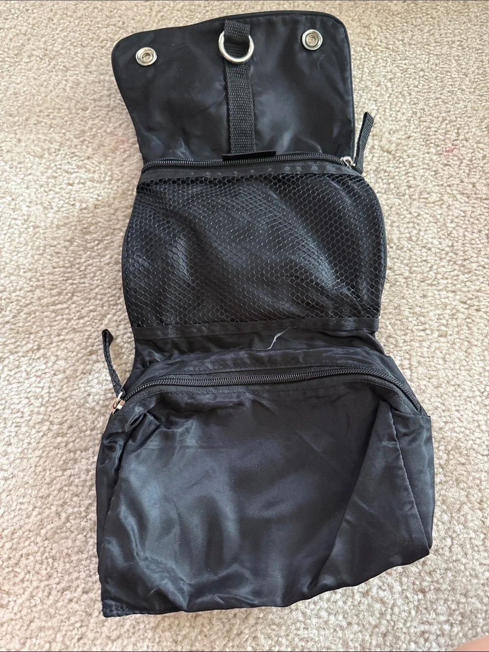Black Hanging Travel Cosmetic Bag